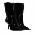 Dolce & Gabbana Cardinale 105mm front-slit boots - Black