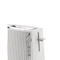 Alessi Plissé rib-design toaster - White