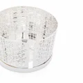 Christofle small Iconik Hurricane silver-plated candle holder