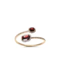 Dolce & Gabbana 18kt yellow gold Heritage rodolith garnet and colourless sapphire cuff