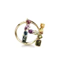 Dolce & Gabbana 18kt yellow gold Rainbow Alphabet H ring