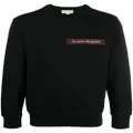 Alexander McQueen logo tape long sleeve sweatshirt - Black