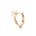 Delfina Delettrez 18kt yellow gold Unchain My Art diamond earring