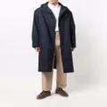 Mackintosh WOLFSON hooded raincoat - Blue