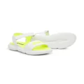 MSGM Kids logo leather touch-strap sandals - Yellow