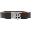 Burberry monogram detail buckled belt - Black