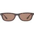 Burberry logo-detail square-frame sunglasses - Brown