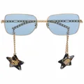 Gucci Eyewear GG0724S square-frame sunglasses - Gold