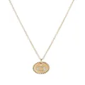 David Yurman 18kt yellow gold O Initial Charm diamond necklace