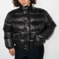 Alexander McQueen graffiti logo-print padded jacket - Black
