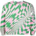 Stella McCartney x Ed Curtis geometric pattern sweatshirt - Pink