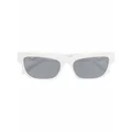 Linda Farrow x Paco Rabanne square sunglasses - White