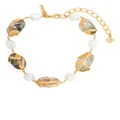 Oscar de la Renta pearl bead bracelet - Gold
