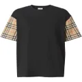 Burberry Vintage Check-sleeve T-shirt - Black