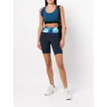 Marchesa abstract-pattern cycling-shorts - Blue