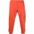 Alexander McQueen logo-print track pants - Orange