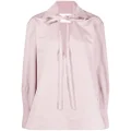 Jil Sander V-neck cotton blouse - Pink