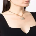 Versace La Medusa crystal-embellished necklace - Gold