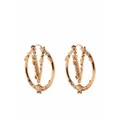 Versace Virtus hoop earrings - Gold