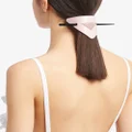 Prada triangle logo hair clip - Pink
