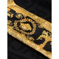 Versace logo pattern baroque blanket - Black