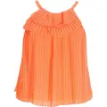 Emporio Armani halterneck pleated blouse - Orange