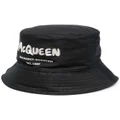 Alexander McQueen McQueen Graffiti bucket hat - Black
