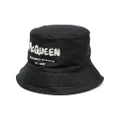 Alexander McQueen McQueen Graffiti bucket hat - Black