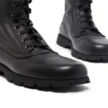 Jil Sander leather combat boots - Black