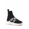 Love Moschino sock-style sneakers - Black