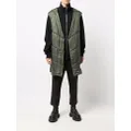 Rick Owens quilted fitted gilet - Green