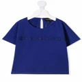 Emporio Armani Kids logo-print short-sleeved T-shirt - Blue