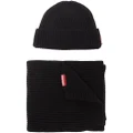 Dsquared2 knitted beanie hat and scarf set - Black