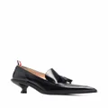 Thom Browne tassel-detail pointed loafers - Black