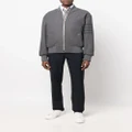 Thom Browne 4-Bar stripe oversized bomber jacket - Grey