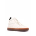 Officine Creative Kombined high-top leather sneakers - Neutrals