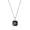 Dolce & Gabbana logo-plaque chain-link necklace - Black