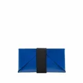 Marni Origami logo-print cardholder - Blue