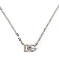 Dolce & Gabbana logo-plaque chain necklace - Silver