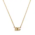 Dolce & Gabbana DG logo-plaque chain-link necklace - Gold