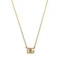 Dolce & Gabbana DG logo-plaque chain-link necklace - Gold