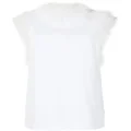 Dolce & Gabbana ostrich feather-trim blouse - White