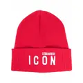 Dsquared2 Icon logo-embroidered knitted beanie