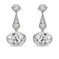 Pragnell Vintage 1911-1940 18kt white gold Art Deco diamond drop earrings - Silver