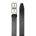 Balenciaga large BB Hourglass belt - Black