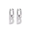 Balenciaga B Chain XS earrings - Silver