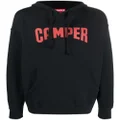 Camper logo-print pullover hoodie - Black