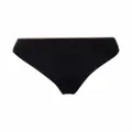 Marlies Dekkers embroidered high-rise bottoms - Black