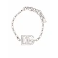 Dolce & Gabbana logo-plaque chain-link bracelet - Silver