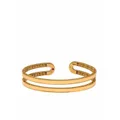 Roberto Coin 18kt yellow gold Double Symphony Princess cuff bracelet